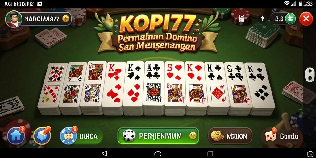 Tampilan gameplay seru KOPI77 yang menampilkan pemain beradu strategi.