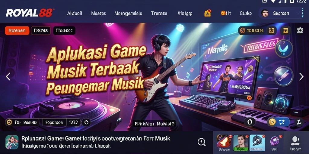 Screenshot gameplay ROYAL88 menampilkan pengalaman bermain musik yang seru.